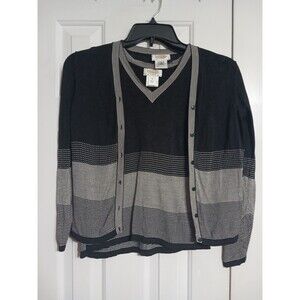 Women's Talbots Petites Tank And Cardigan Size S